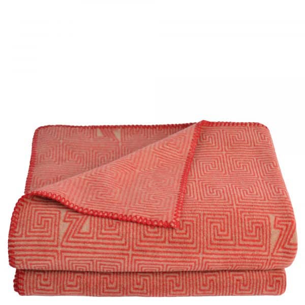 Decke aus Polyester und Viskose, red in 160x200cm, zoeppritz Soft-Fleece Legacy