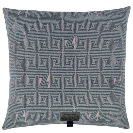 Cushion cover from polyester and viskose, deep pacific in 60x60cm, zoeppritz Absurd Centuries