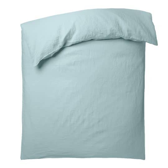 Bettbezug aus Leinen, wasser-blau in 135/40x200, zoeppritz Stay