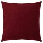 Cushioncover from polyester and viscose, wine in 50x50cm, zoeppritz, Soft-Fleece