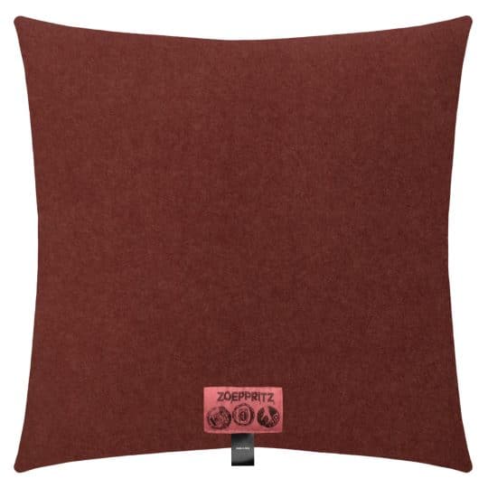 Kissenbezug aus Polyester und Viskose, kupfer in 50x50cm, zoeppritz, Soft-Fleece