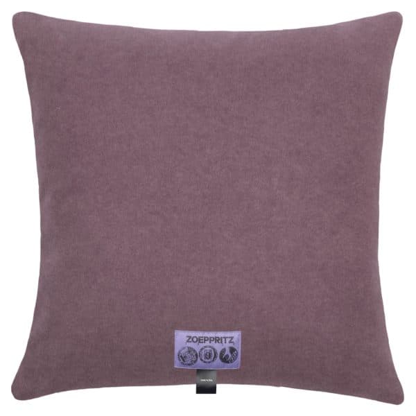 Kissenbezug aus Polyester und Viskose, mauve in 40x40cm, zoeppritz, Soft-Fleece
