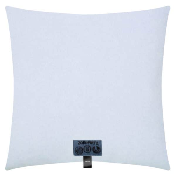 Kissenbezug aus Polyester und Viskose, hellblau in 40x40cm, zoeppritz, Soft-Fleece