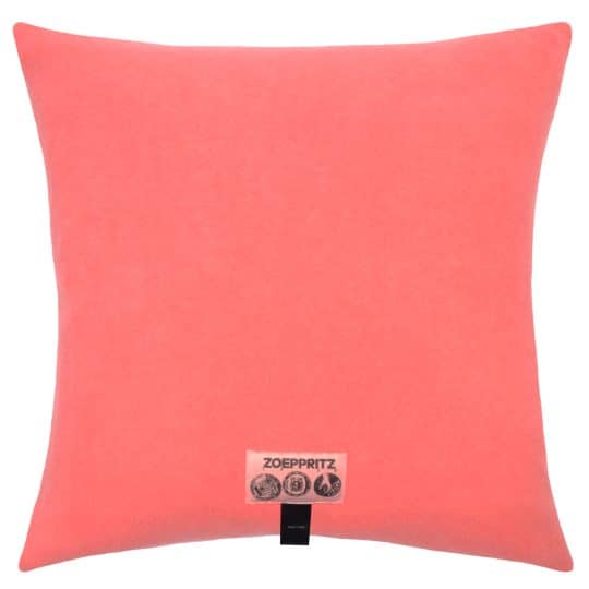 Kissenbezug aus Polyester und Viskose, koralle in 50x50cm, zoeppritz, Soft-Fleece